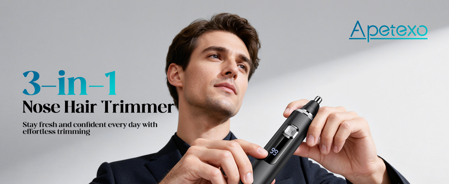 3-in-1 Nose Hair Trimmer