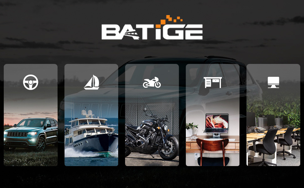BATIGE Car Flush Mount Cable for Car Boat Motorcycle compatible -NEW