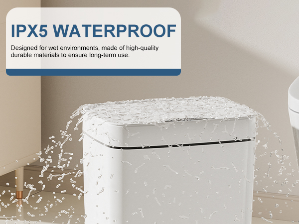 bathroom trash can with lid