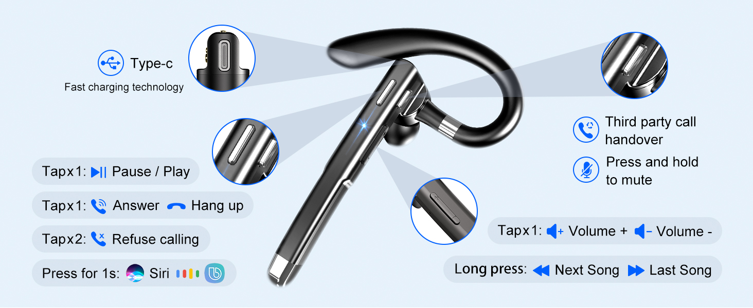 noise canceling bluetooth headphones with microphone