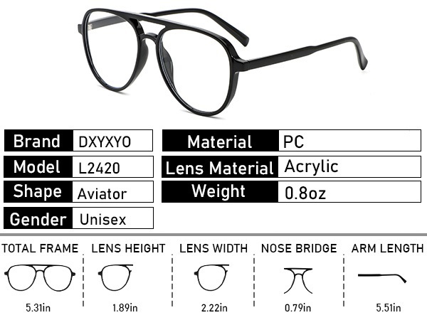 fashion pilot reading glasses 