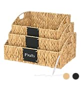 Natural Water Hyacinth Storage Baskets