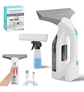 HAUSHOF Electric Window Vacuum Squeegee 11", Vacuum Squeegee Cordless Cleaner Tool Set, Window Va...