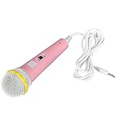 GOTOTOP Wired Kids Karaoke Microphone for Girls Boys Handheld Dynamic Mic with 3.5mm Jack Match C...