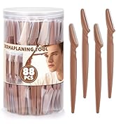Phyyixs 88 Pack Eyebrow Razors &amp; Face Razors for Women – Terracotta Color Dermaplane Razors for W...