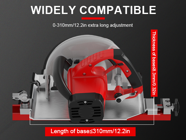 IMeanTop circular saw guide rail wide compatibility