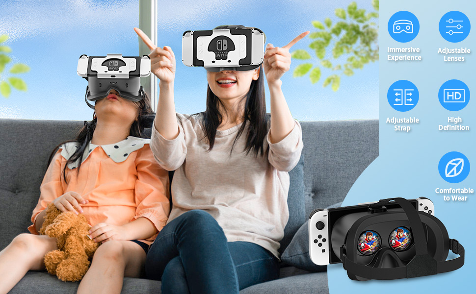 Upgraded VR Headset for Nintendo Switch &amp; Switch OLED