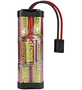 melasta 8.4V 4200mAh Hump NiMH Battery Pack Fit for Tracxas RC Racing Car Truck Boat Tank RC Hobb...