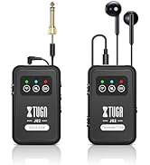 XTUGA 2.4G Stereo/Mono Wireless in-Ear Monitor System with Earphone, Automatic Pairing Profession...