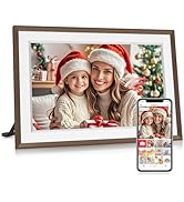 Frameo 10.1" Digital Picture Frame, Smart WiFi Digital Photo Frame with 1280x800 HD IPS Touch Scr...