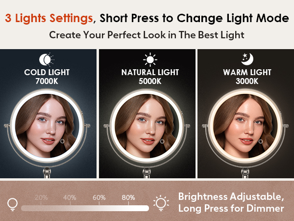 makeup mirror wall mirror light up mirror magnifying mirror with light