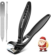 Toenail Clippers for Seniors Thick Toenails, Mens Stocking Stuffers 2025 Angled Head Large Toe Na...