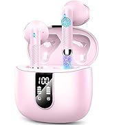 Wireless Earbuds, Bluetooth Headphones V5.4 Stereo Bass Ear buds with ENC Noise Cancelling Mics, ...