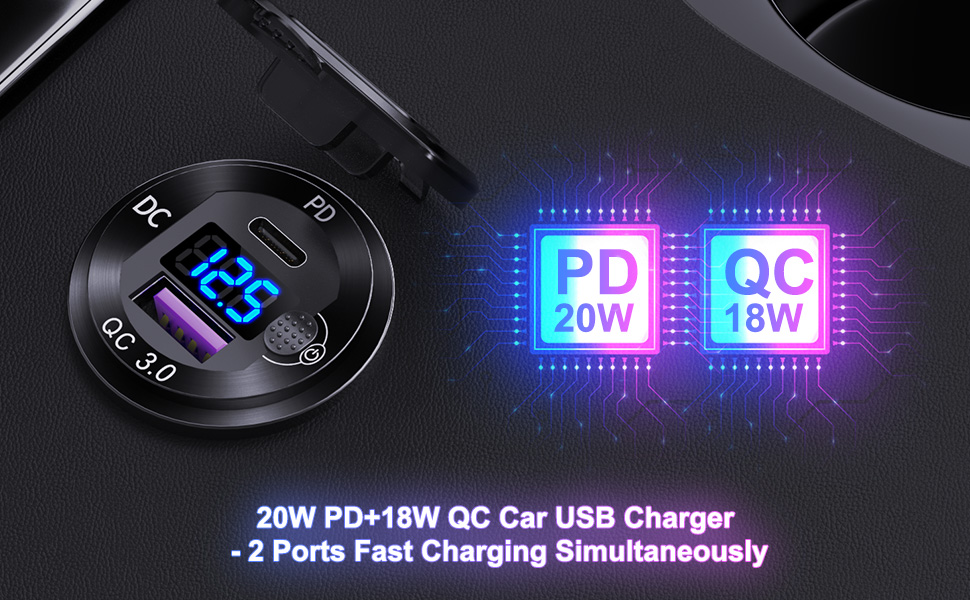 12v usb outlet socket