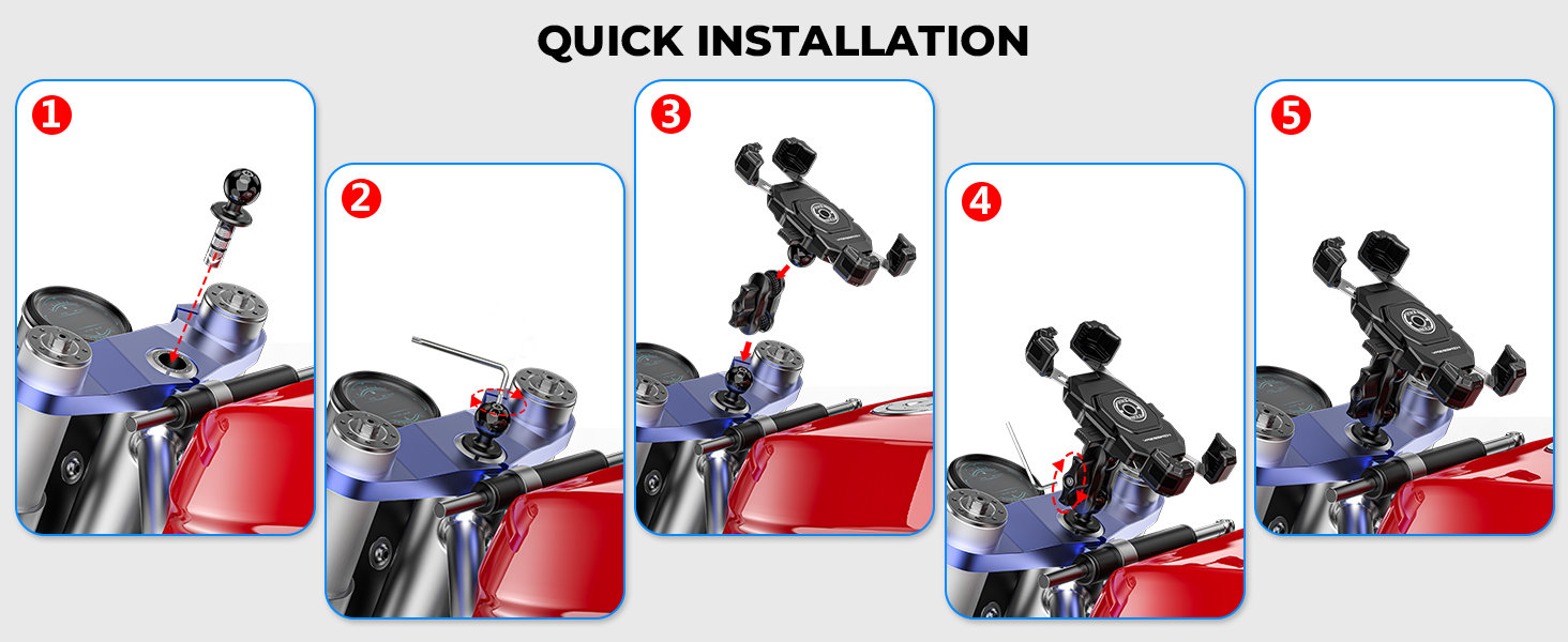 cell phone mount for motorcycle