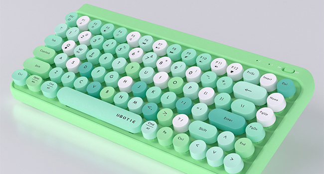 green keyboard