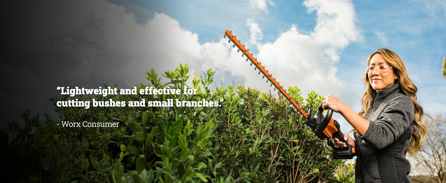 Lightweight and effective for cutting bushes and small branches