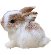 Mini Simulation Rabbits, Realistic Cute Plush Rabbits Lifelike Plush Bunny Realistic Rabbit Minia...