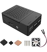 Raspberry Pi 3 B+ Case, iUniker Raspberry Pi Fan ABS Case with Cooling Fan, Raspberry Pi Heatsink...