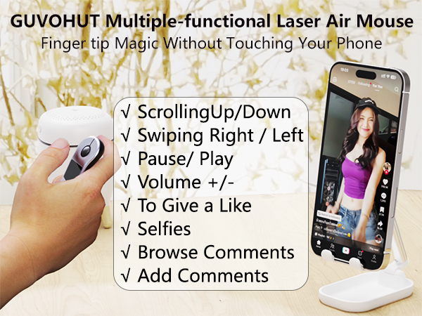 GUVOHUT Multiple-functional Laser Air Mouse