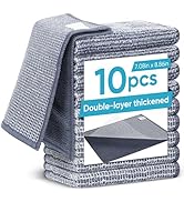 Forggon 10Pcs New Upgrade 2-Layer Non Scratch Wire Dishcloth,Wire Dishwashing Rag, Non-Scratch Wi...