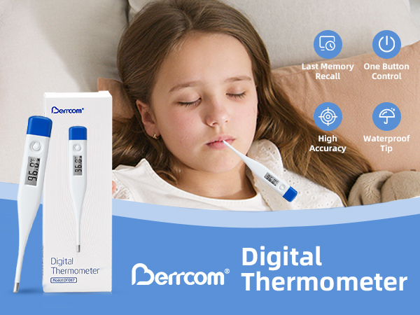 Berrcom Digital Thermometer for Adults and Kids