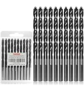 Luckyway 15/64" M35 Cobalt Drill Bits Titanium Aluminum Nitride Coated (TiAlN) with Bullet Point ...