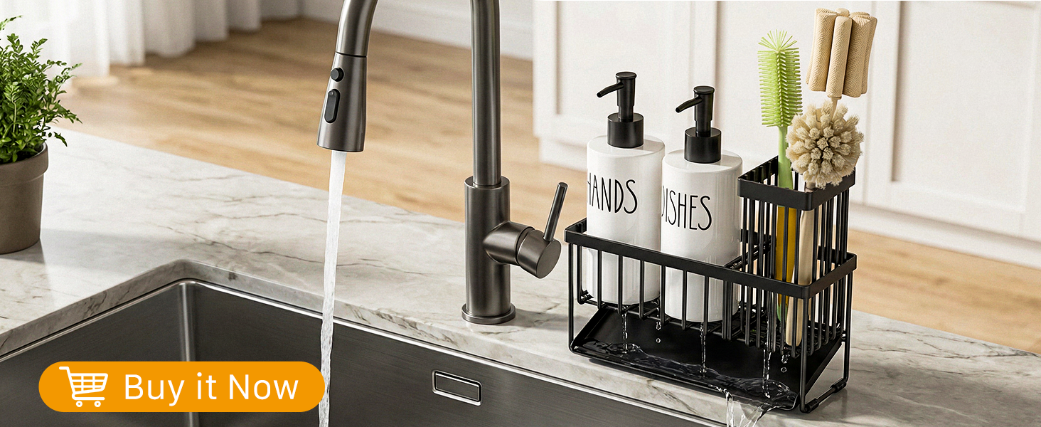 dish soap dispenser set