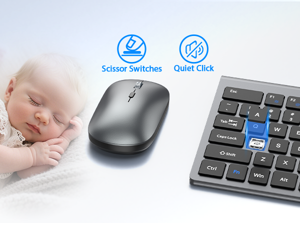 slient keyboard and mouse
