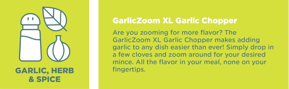 Chef&amp;#39;n GarlicZoom XL Garlic Chopper &amp;amp; Mincer