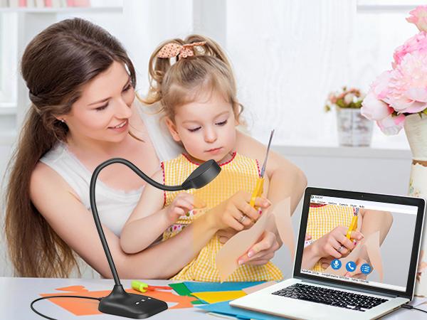 Document camera teachers classroom USB teaching web cam PC webcam light LED 1080P 1944P