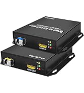 LornCeng HDMI Extender Over Fiber Optic HDMI Extension Balun Adapter 1080P@60Hz Full HD Uncompres...