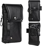 Ariscobull - Leather Phone Holster - Genuine Full-Grain Buffalo Leather Cell Phone Holsters - for...