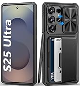 BXYJY for Samsung Galaxy S25 Ultra Case Wallet, Card Holder (4-5 Cards), RFID Block, Slide Camera...