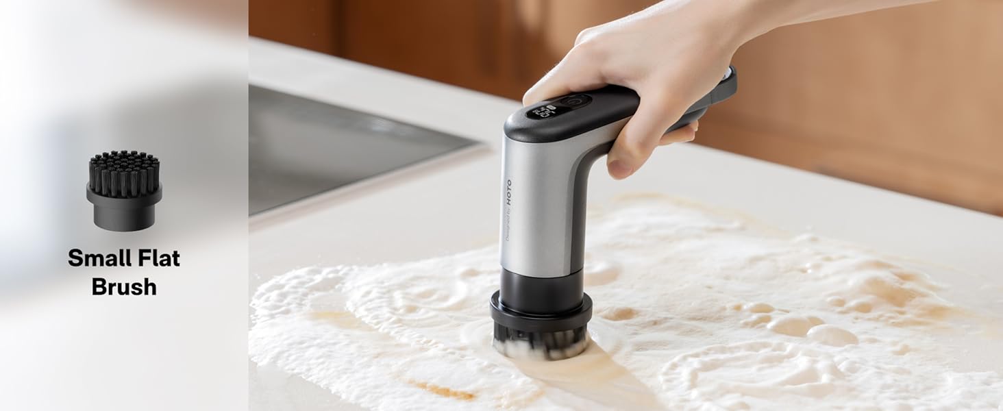 small flat brush for General cleaning of flat surfaces like countertops, stovetops, and tiles