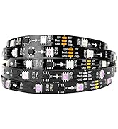 BTF-LIGHTING WS2811 5m 16.4ft 60LEDs/m 20Pixels/m 300LEDs 100pixels IP65 Silicone Coating Splash ...