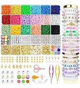 OHOME 5300 Clay Beads Bracelet Making Kit -Taylor Merch Friendship Bracelets Preppy Polymer Heish...