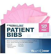 Disposable Dental Bibs (Pack of 125) 13"x 18" - 3 Ply Waterproof Tattoo Supplies Cover for Patien...