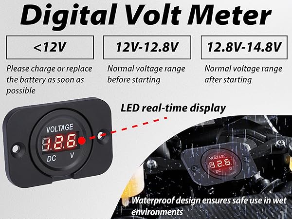 Car Battery Voltage Meter