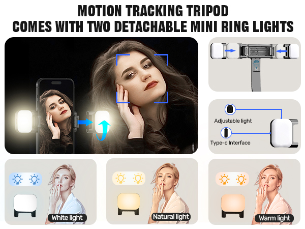 selfie stick tripod with light