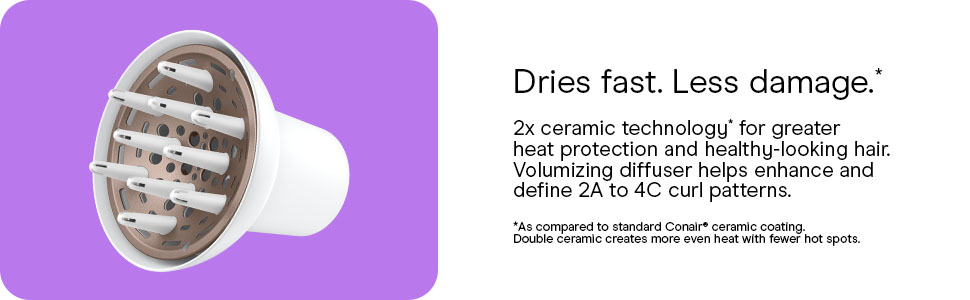 dries fast. less damage