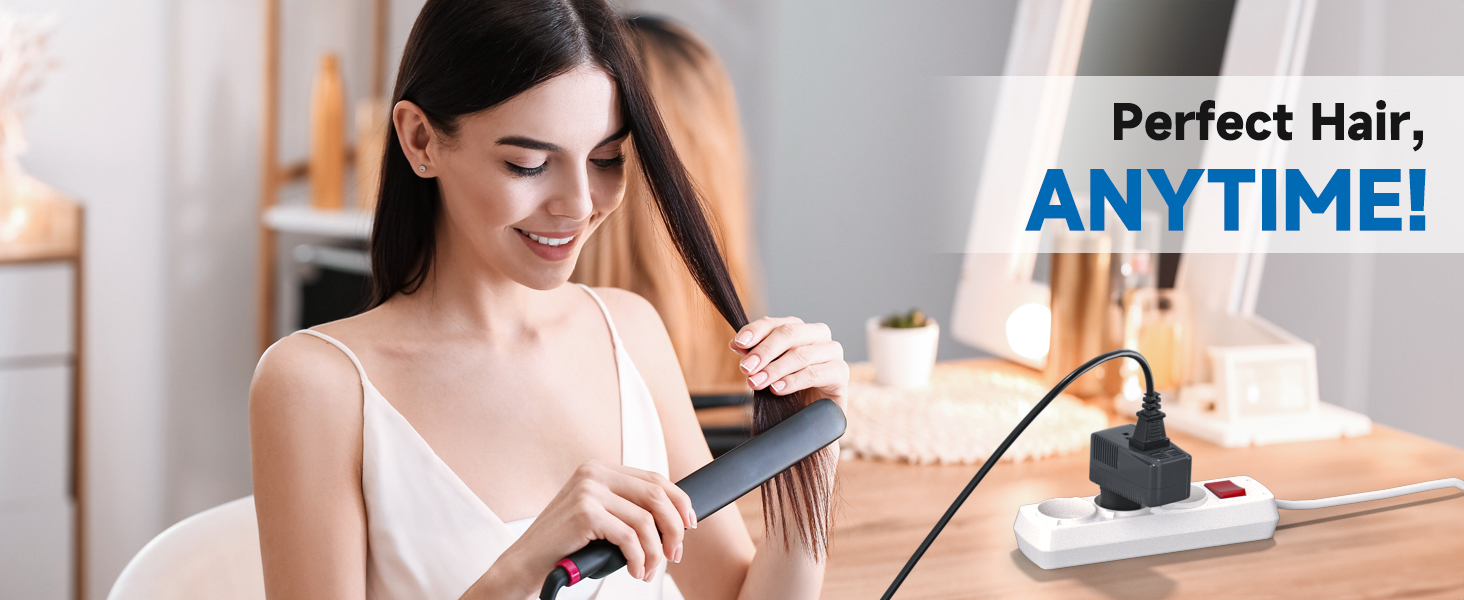 converter for hair straightener