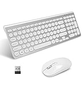 LeadsaiL Wireless Keyboard and Mouse Combo Wireless Mouse and Keyboards Cordless USB Computer Key...