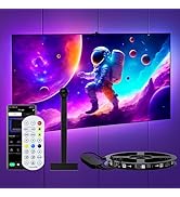 ECOESPTI 12.5FT RGB Wi-Fi TV LED Backlight Sync to TV Picture, LED Lights Behind for TV with Came...