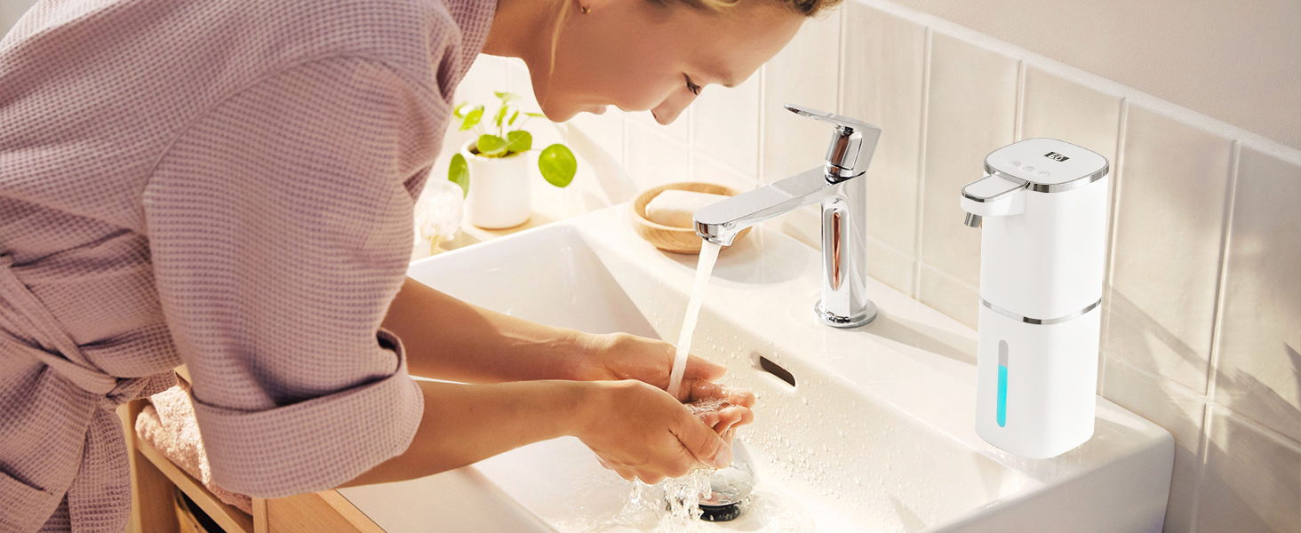 The automatic soap dispenser touchless is designed for versatility