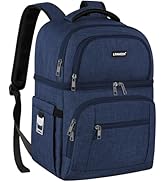 Cooler Backpack,Insulated Backpack Cooler Leakproof Double Deck Cooler Bag for Men Women RFID Lun...
