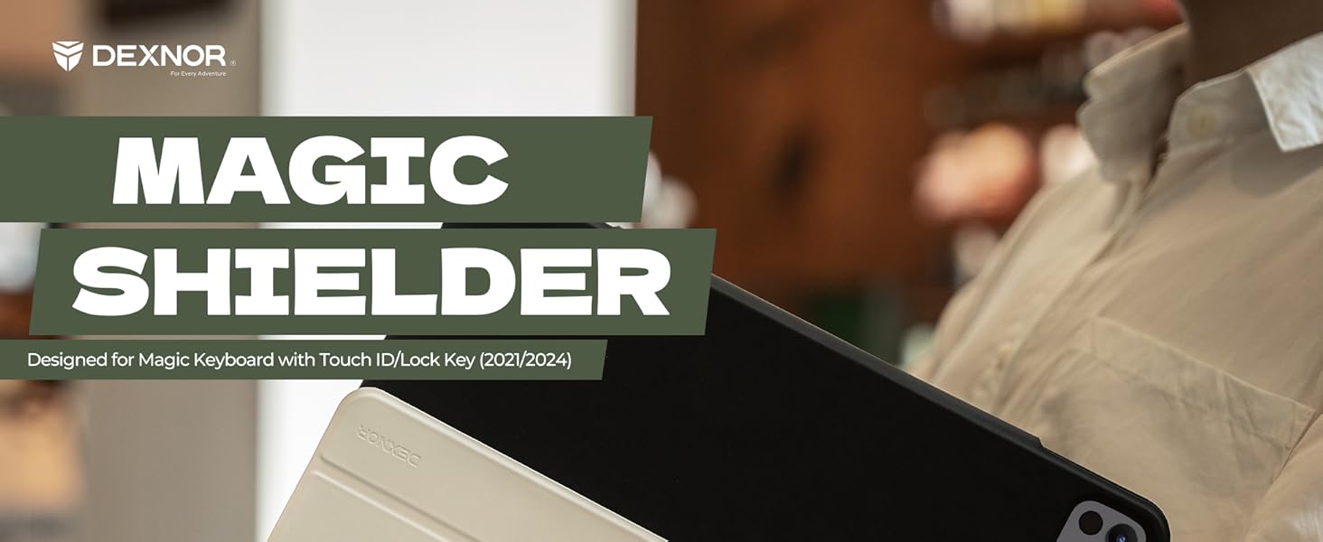 Dexnor Case for Apple Magic Keyboard with Touch ID/Lock Key 2021/2024