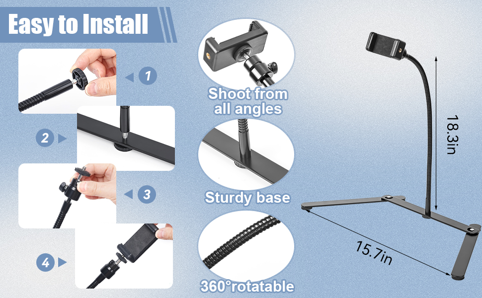 Adjustable Phone Tripod