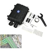 Fiber Splice Enclosure 24 Core, 1~4 Layer Horizontal Alloy IP68 Waterproof Fiber Splice Box Fiber...