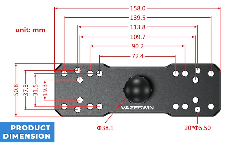 Marine Electronic Rectangle Plate
